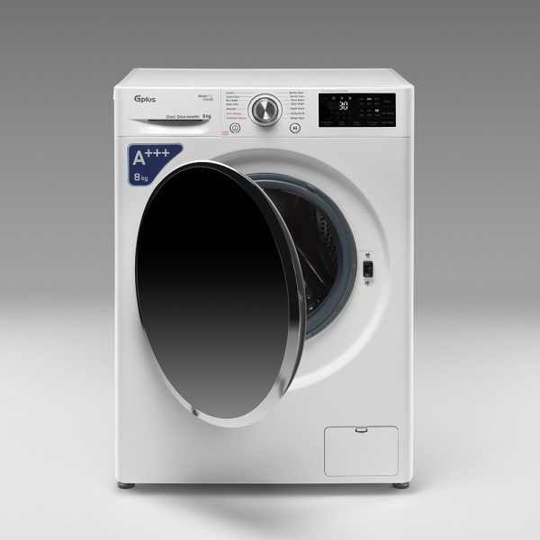 ماشین لباسشویی جی پلاس 8 کیلویی مدل L880 سفید