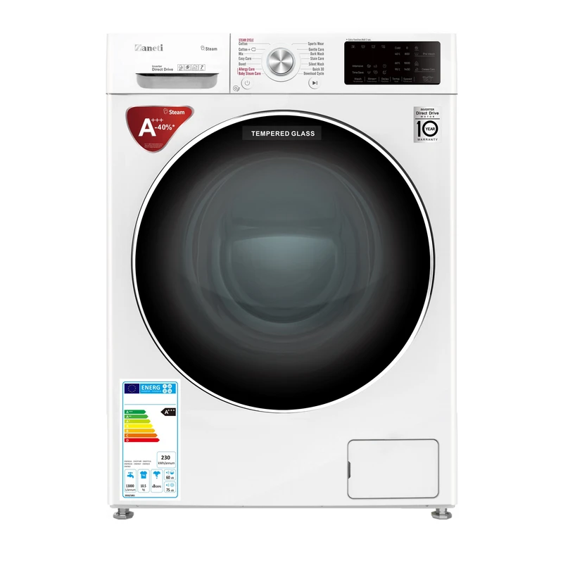 ماشین لباسشویی زانتی مدل ZSWB-10.5WFD14CA ظرفیت ۱۰.۵ کیلوگرم